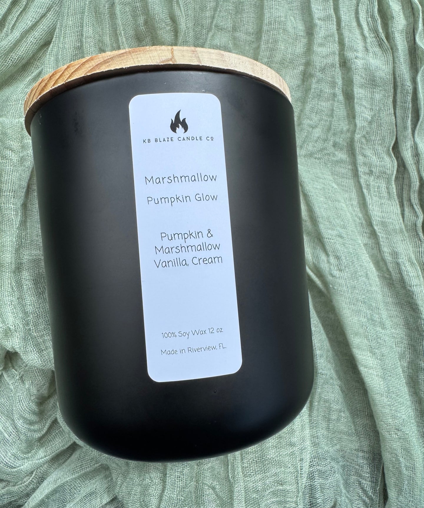 Marshmallow Pumpkin Glow Soy Fall Candle