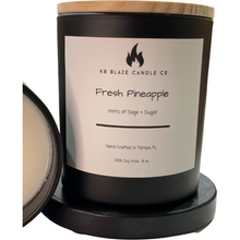 Load image into Gallery viewer, Fresh Pineapple 100% Soy Wax Candle

